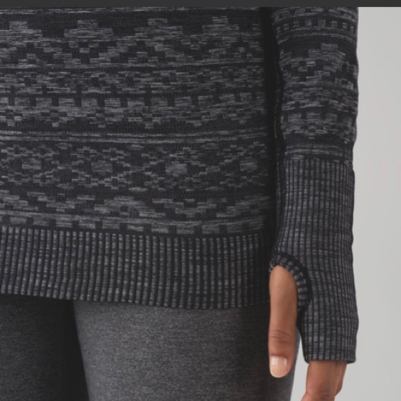 SOLD Lululemon Rest less Pullover Heathered Black - Picture 3 of 8